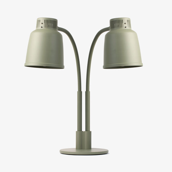 StayHot ST-LPF2-CG | LPF Double | Freestanding | Heat Lamp | Sage Green / Cemetery Grey | Adjustable Height
