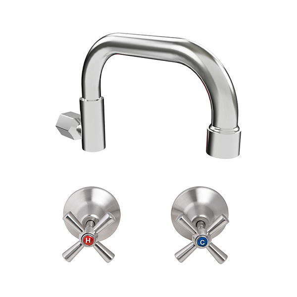 3monkeez T-3MSS-CSCTS GUARDIAN - Cleaner’s Sink Set with Cross Top Assembly & Swivel Spout