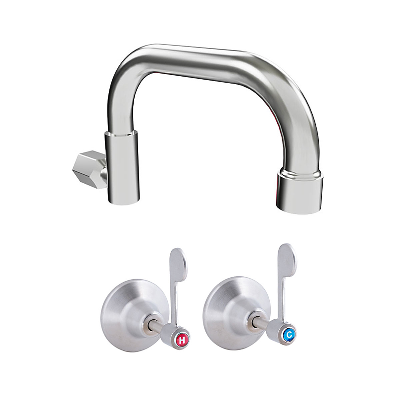 3monkeez T-3MSS-CSLTS GUARDIAN - Cleaner’s Sink Set with Lever Top Assembly & Swivel Spout