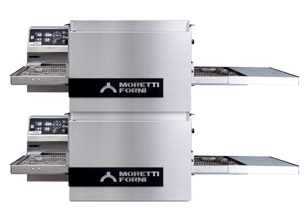 Moretti T64E/2 (3N)|Double Chamber Electric Benchtop Conveyor Oven 16" Belt