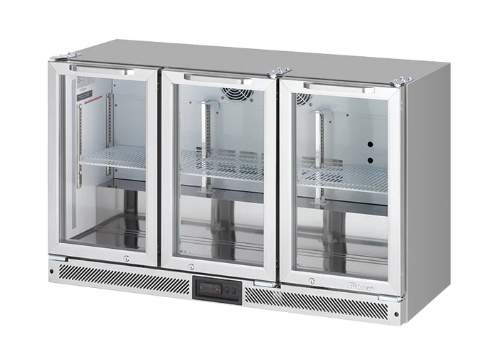Turbo Air TB13-8H-SWSSS-N | Glass 3 Swing Door | 246ℓ | Back Mounted | Back Bar Fridge