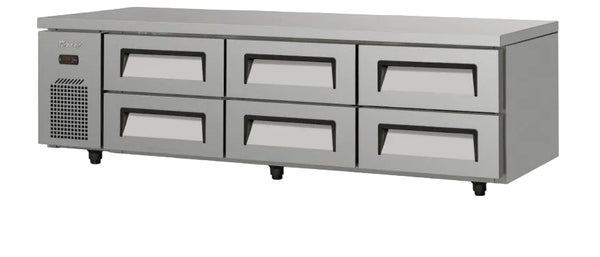 Turbo Air TCB18-6-N | 6 Drawers Fridge | Chef Base Fridge | 124ℓ | Drawers Fridge (GN Pans not included)