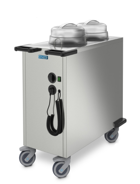 Hupfer TE-2-V18-33 I Twin Tube I Non Heated I Mobile I Plate Dispenser I 106 Plates
