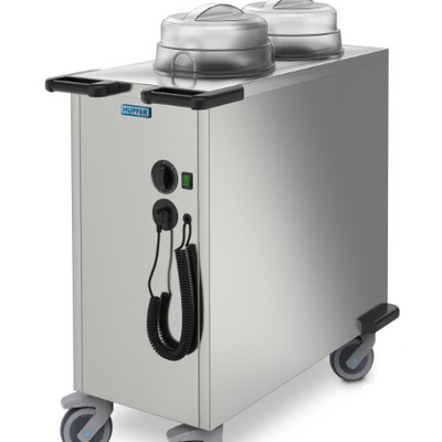 Hupfer TE-2-V18-33 I Twin Tube I Heated I Mobile I Plate Dispenser I 106 Plates
