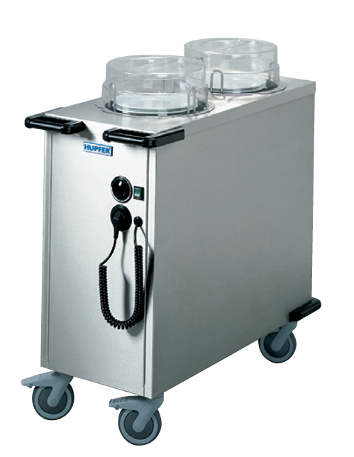 Hupfer TE-2-V19-26 I Twin Tube I Non Heated I Mobile I Plate Dispenser I 144 Plates
