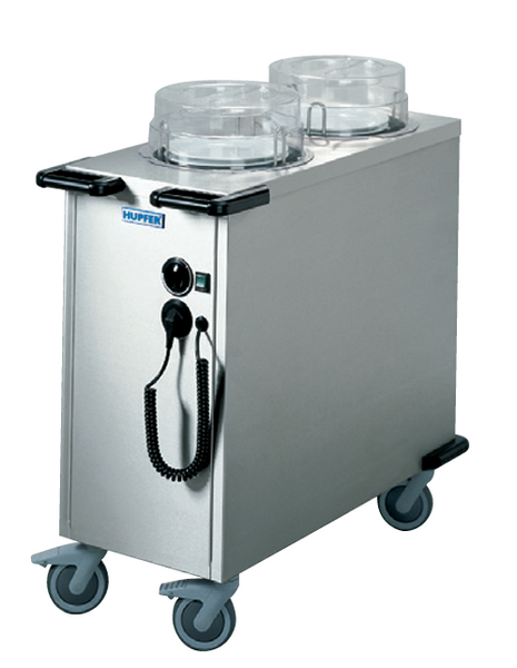 Hupfer TE-2-V19-26 I Twin Tube I Non Heated I Mobile I Plate Dispenser I 144 Plates
