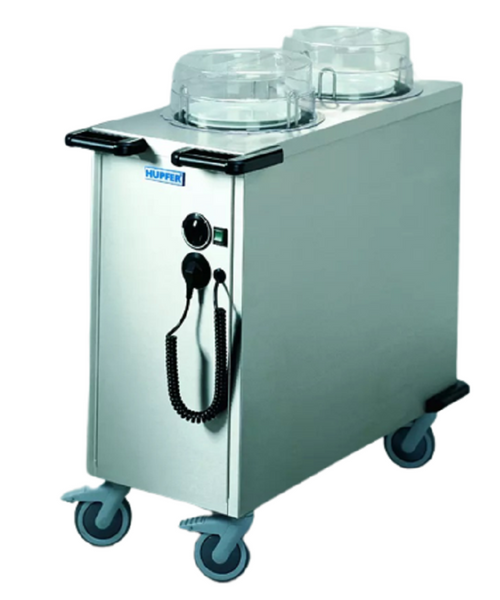 Plate Stacker, Hupfer, TEH-2-V19-26, 190-260MM Plate, Twin Plate Tube, Heated Dispenser 
