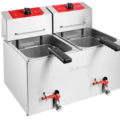 Valentine TF77SP | Electric Tabletop Fryer | 2 x 7 litres | Single Phase | Tabletop Fryer