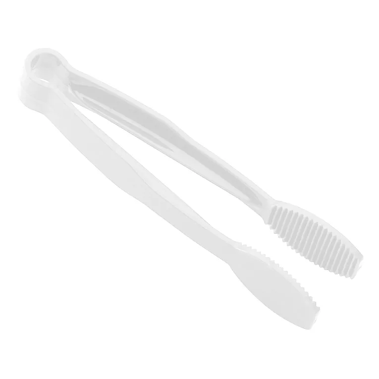 Cambro TG6148 I Camwear Polycarbonate Flat Grip Tongs I 15 cm I White I Case of 12
