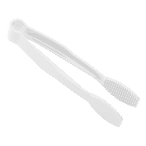 Cambro TG6148 I Camwear Polycarbonate Flat Grip Tongs I 15 cm I White I Case of 12