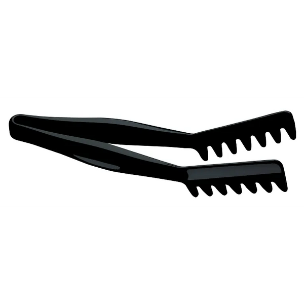 Cambro TGA11110 I Lugano Angled Tong I 27.5 cm I Black I Case of 12