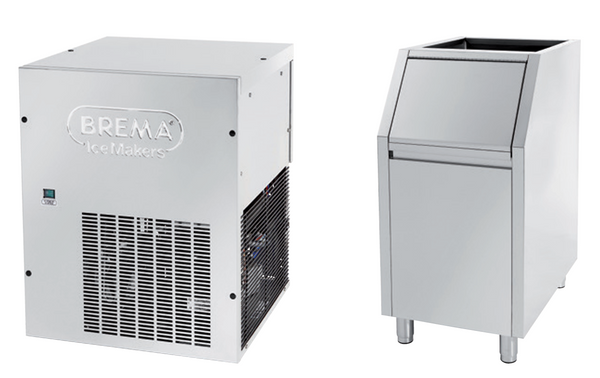 Brema TM250A-COMBO-KIT | Pebble Ice Machine | With Bin100 | Ice Maker | 245kg/24H