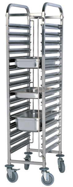 ICE TRS0015 Stainless Steel 15 Tier GN Trolley