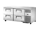 True TUC-67D-4-HC 67 1/4" Undercounter Refrigerator with Four Drawers | 205 Litres