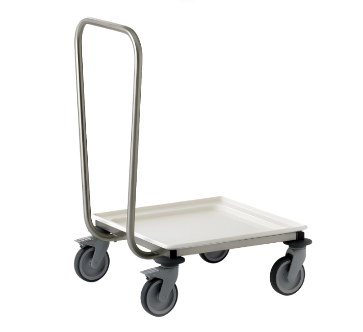 Tournus 800112 | Basket Dolley | with Abs Base | Stainless Steel | Trolley