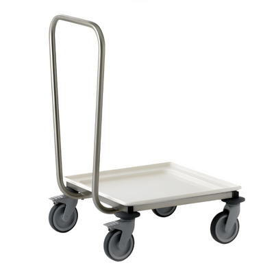 Tournus 800112 | Basket Dolley | with Abs Base | Stainless Steel | Trolley