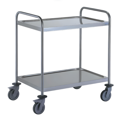 Tournus 801582 | Serving Trolley | 2 Trays Flat Packed | Stainless Steel | Trolley