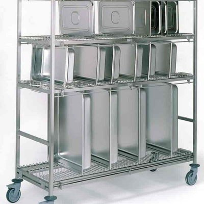 Tournus 805607 | Trolley GN | Large | GN Storage | Stainless Steel Trolley