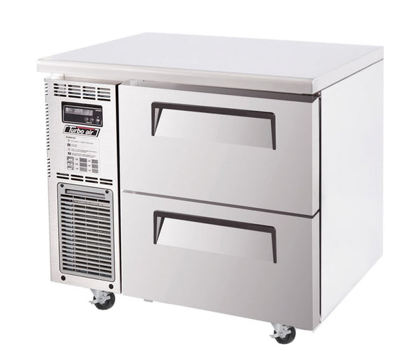 Turbo Air KUR9-2D-2-N | 2 Drawer Chiller | Fridge | 150mm Deep | Undercounter Drawer Fridge