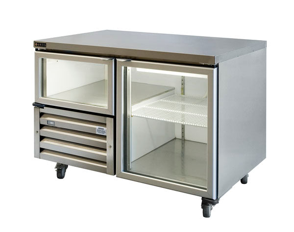 Under Bar Fridge, Anvil, UBG1200, 1&1/2 Glass Door
