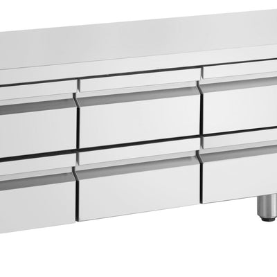 Inomak UBI71790LB Low Boy 6 Draw Underbench Fridge