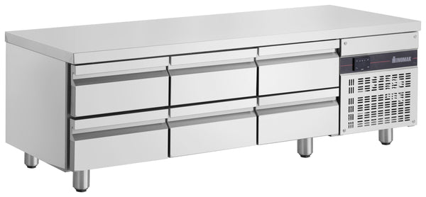 Inomak UBI71790LB Low Boy 6 Draw Underbench Fridge