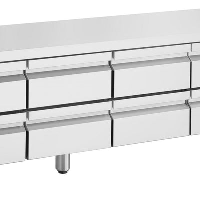 Inomak UBI72240LB Low Boy 8 Draw Underbench Fridge
