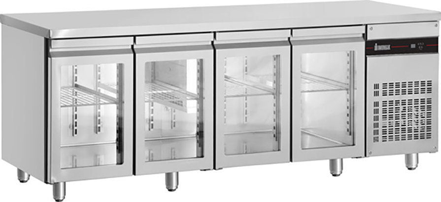 Inomak UBI7224G Glass Door Undercounter Fridge 2240mm