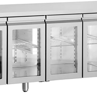 Inomak UBI7224G Glass Door Undercounter Fridge 2240mm