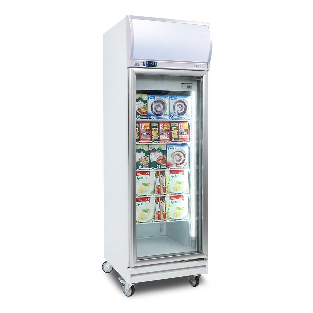 Upright Display Freezer, Bromic, UF0500LF, Flat Glass, Commercial Freezer, with LED, 444L