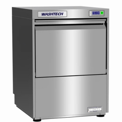 Washtech UL | Commercial Undercounter Glass Washer | Premium Insulated | Washtech Glasswasher | 500mm Rack | Glass Washer Machine