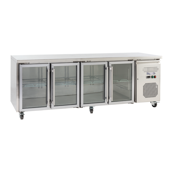 Exquisite USC550G - Four Glass Doors Underbench Storage Refrigerators 616 Litre