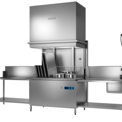 Hobart UXTLH-HL | Profi | Twin Chamber Pass Through | High Hood Type | Utensil Washer | With Auto Hood Lift