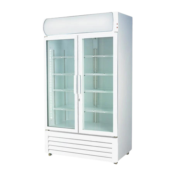 Temperate Thermaster LG-730GE Two Glass Door Colourbond Upright Drink Fridge