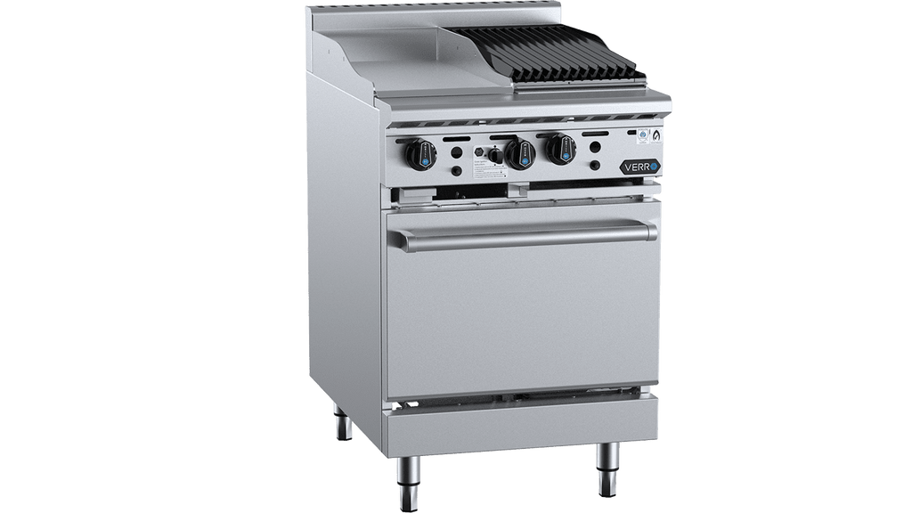 Verro VOV-GRP3-CBR3 Oven with 300mm Grill Plate & 300mm Char Broiler
