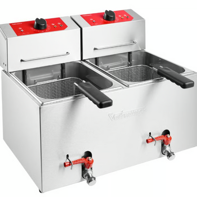 Valentine TF77T | Electric Tabletop Fryer | 2 x 7 litres Turbo | Tabletop Fryer