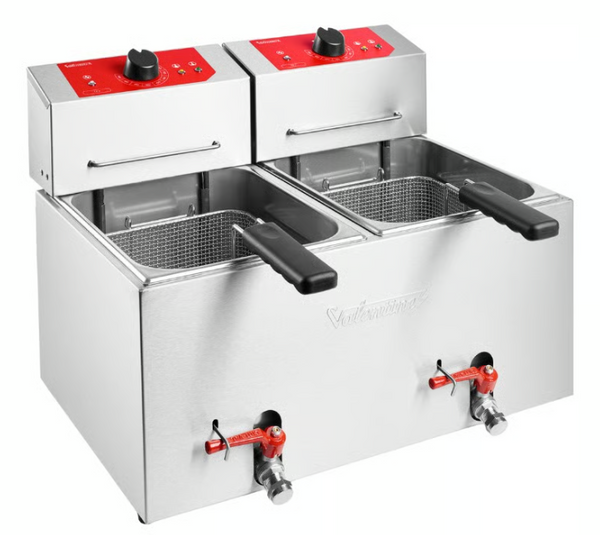 Valentine TF77T | Electric Tabletop Fryer | 2 x 7 litres Turbo | Tabletop Fryer