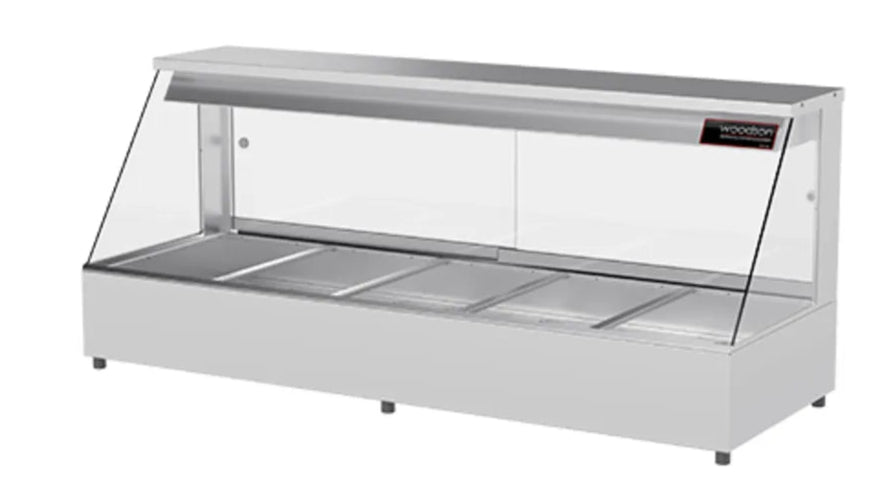 Woodson W.HFSQ24 |4 Module | Square Glass | Hot Food Display