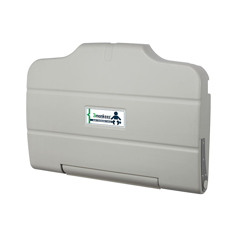 3monkeez WA-BCS-H Horizontal Baby Change Station with Anti-Microbial Plastic on all Baby Contact Surfaces