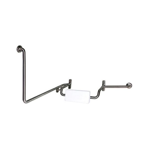 3monkeez WA-BRGR-90LH Back Rest With 90 Degree Grab Rail - Suit LH Install