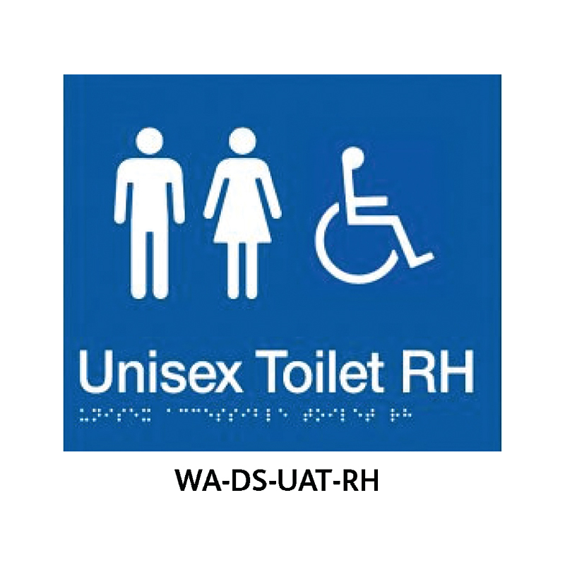 3monkeez WA-DS-UAT-RH Toilet.210mm x 180mm - Toilet With Grab Rail. 210mm x 180mm RHS Grab Rail