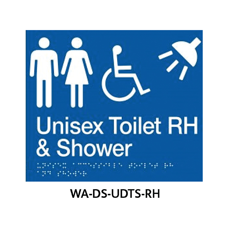 3monkeez WA-DS-UDTS-RH Toilet.210mm x 180mm - Toilet with Grab Rail and Shower. 210mm x 180mm RHS Grab Rail