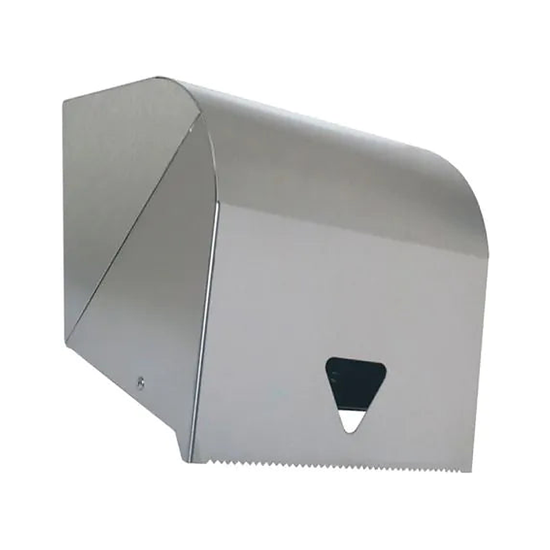 3monkeez WA-PTDR Paper Towel Dispenser with Viewing Window, Suits 80m - 150m Rolls, 304 Grade Satin Stainless Steel