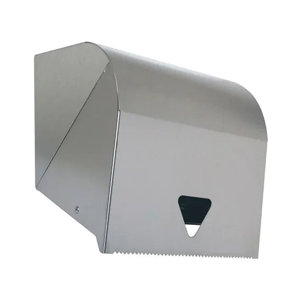 3monkeez WA-PTDR Paper Towel Dispenser with Viewing Window, Suits 80m - 150m Rolls, 304 Grade Satin Stainless Steel