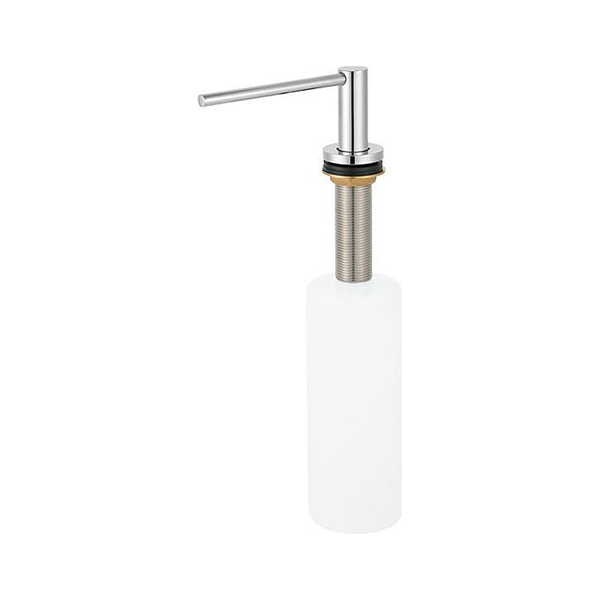 3monkeez WA-SD-B Lavatory Mounted Soap Dispenser 1000ml Capacity, Concealed Reservoir, C/P Spout and Cover, 304 Stainless Steel Piston, Heavy Duty Polyethylene Container