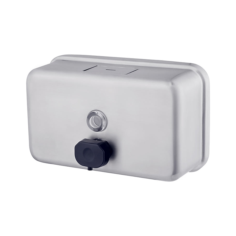 3monkeez WA-SD-H Soap Dispenser with 1200ml Capacity with Viewing Window and Internal Container, Concealed Fixing, Key Lockable, 304 Grade Satin Stainless Steel, AS1428 Compliant -