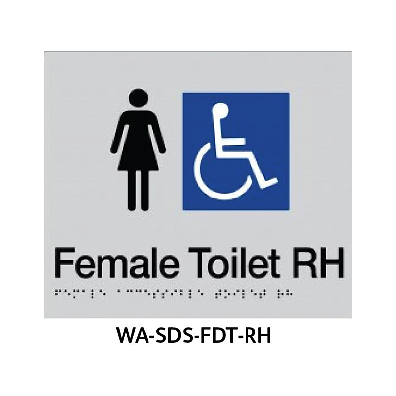 3monkeez WA-SDS-FDT-RH Toilet.210mm x 180mm - Toilet With Grab Rail. 210mm x 180mm RHS Grab Rail