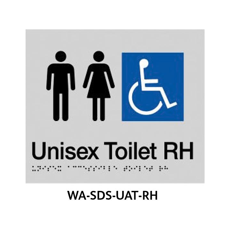 3monkeez WA-SDS-UAT-RH Toilet with Grab Rail and Parents Room - Toilet With Grab Rail. 210mm x 180mm RHS Grab Rail