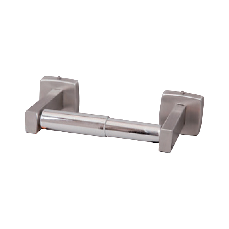 3monkeez WA-TRH2-S Toilet Roll Holder with 304 Grade Stainless Steel Mounts, C/P ABS Rollers, Surface Mount, Concealed Fix - Single