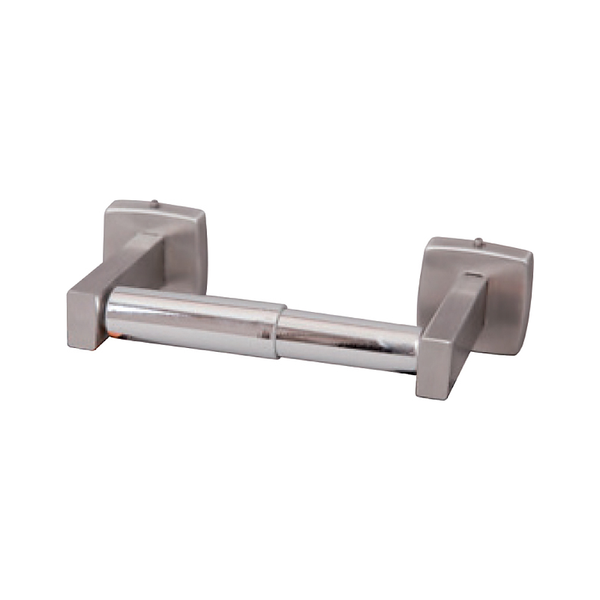 3monkeez WA-TRH2-S Toilet Roll Holder with 304 Grade Stainless Steel Mounts, C/P ABS Rollers, Surface Mount, Concealed Fix - Single